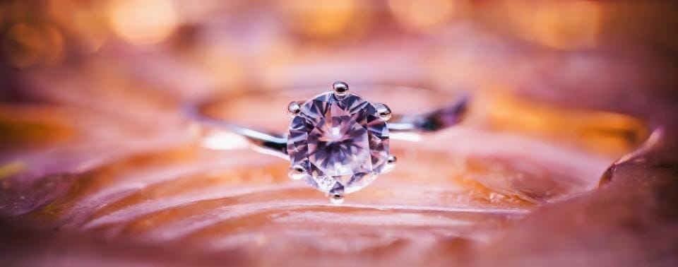 A brilliant-cut diamond solitaire engagement ring, handcrafted in our Beirut atelier