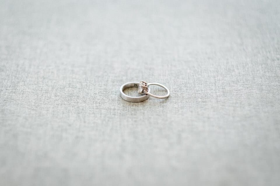 A classic solitaire diamond engagement ring