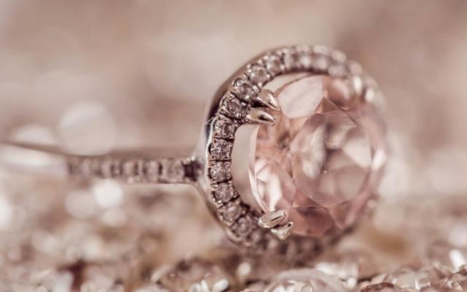 A brilliant-cut diamond ring — understanding the 4Cs: cut, colour, clarity and carat