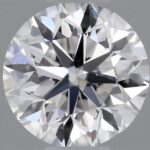 0.40 carat round cut diamond, F color, VS2 clarity — face-up view