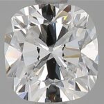 1.01 carat cushion cut diamond, G color, SI1 clarity — face-up view