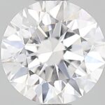 0.80 carat round cut diamond, F color, VS2 clarity — face-up view