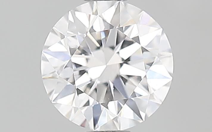 0.80 carat round cut diamond, F color, VS2 clarity — face-up view