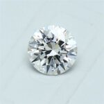 0.50 carat round cut diamond, F color, VS1 clarity — face-up view