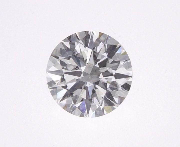 0.50 carat round cut diamond, F color, VS1 clarity — face-up view