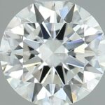 0.71 carat round cut diamond, G color, VS1 clarity — face-up view