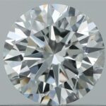 0.50 carat round cut diamond, F color, VS1 clarity — face-up view