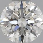 0.41 carat round cut diamond, F color, VS2 clarity — face-up view