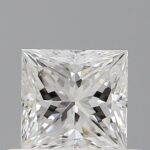 0.50 carat princess cut diamond, F color, VS1 clarity — face-up view