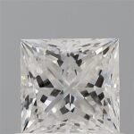 0.54 carat princess cut diamond, F color, VS2 clarity — face-up view