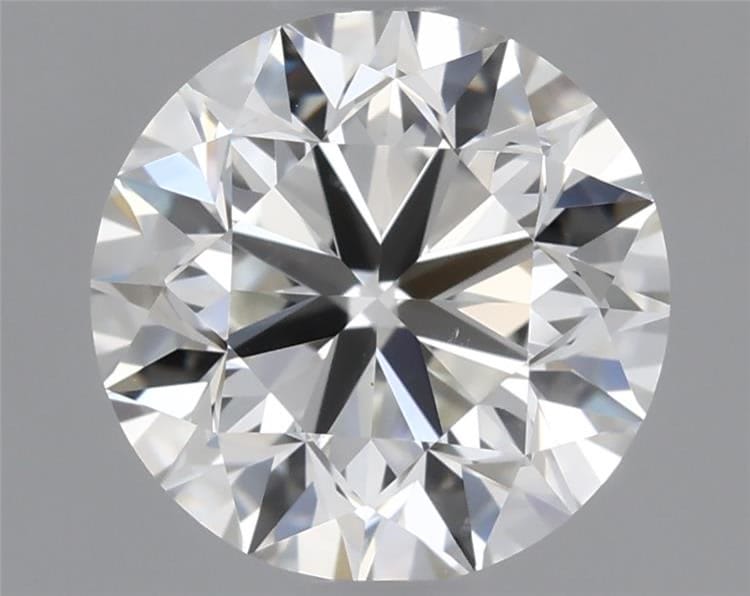 1.01 carat round cut diamond, I color, VS1 clarity — face-up view