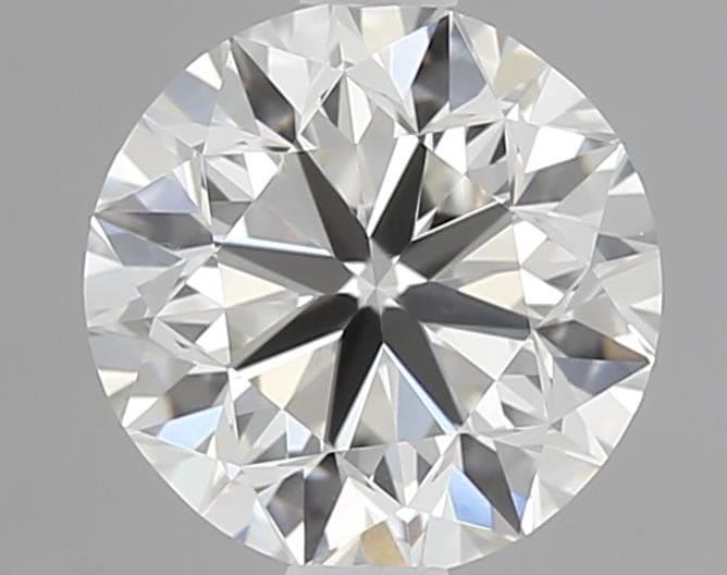 1.04 carat round cut diamond, H color, VS1 clarity — face-up view