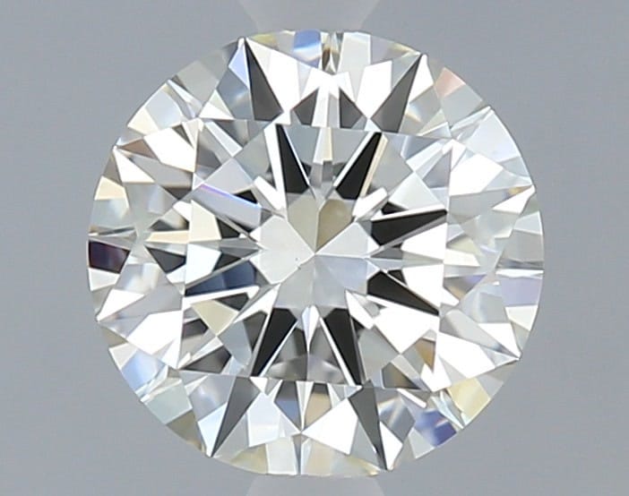 1.04 carat round cut diamond, H color, VS1 clarity — face-up view
