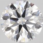 2.44 carat round cut diamond, D color, VS2 clarity — face-up view