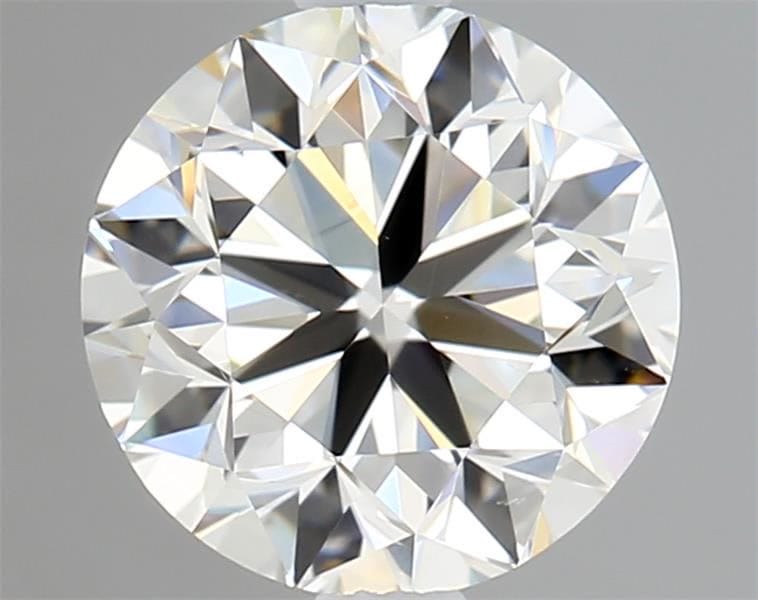 1.04 carat round cut diamond, I color, SI1 clarity — face-up view
