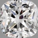 0.91 carat cushion cut diamond, F color, VS1 clarity — face-up view