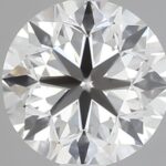 1.00 carat round cut diamond, G color, VS1 clarity — face-up view