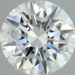 0.90 carat round cut diamond, G color, VS1 clarity — face-up view