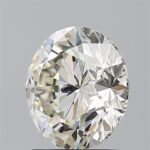 2.14 carat round cut diamond, M color, VS1 clarity — face-up view