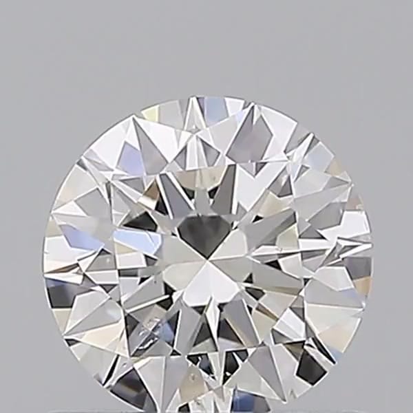 0.70 carat round cut diamond, E color, SI1 clarity — face-up view