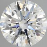 1.50 carat round cut diamond, H color, VS2 clarity — face-up view