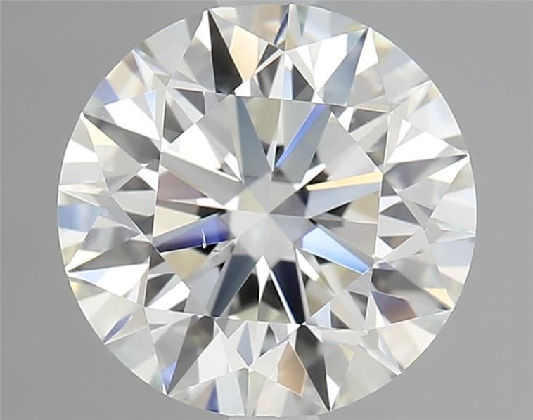 1.50 carat round cut diamond, H color, VS2 clarity — face-up view