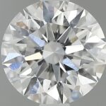 0.70 carat round cut diamond, G color, SI1 clarity — face-up view