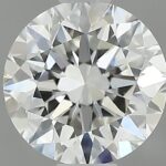 0.70 carat round cut diamond, H color, VS2 clarity — face-up view