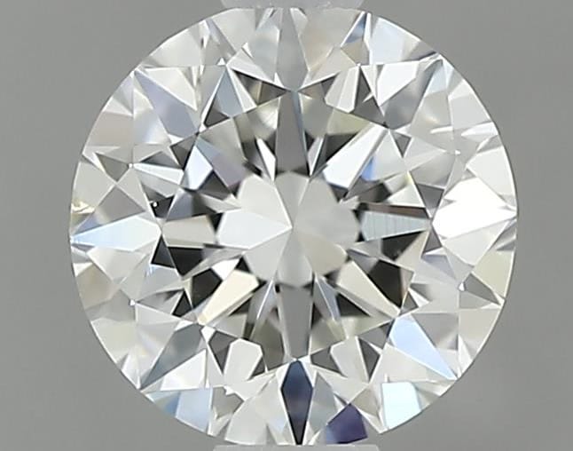 0.70 carat round cut diamond, H color, VS2 clarity — face-up view