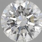 1.00 carat round cut diamond, F color, VS2 clarity — face-up view