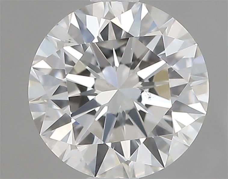 1.00 carat round cut diamond, F color, VS2 clarity — face-up view
