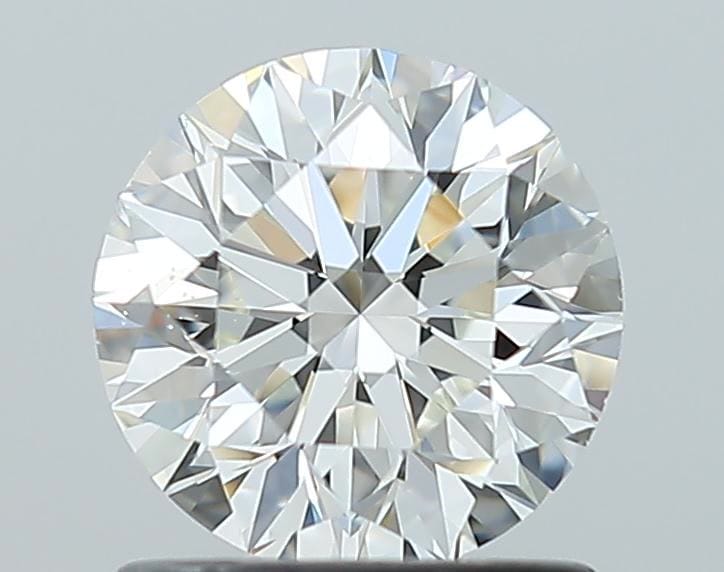 1.01 carat round cut diamond, G color, VS2 clarity — face-up view