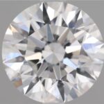 1.37 carat round cut diamond, G color, VS2 clarity — face-up view