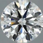 1.51 carat round cut diamond, G color, VVS2 clarity — face-up view