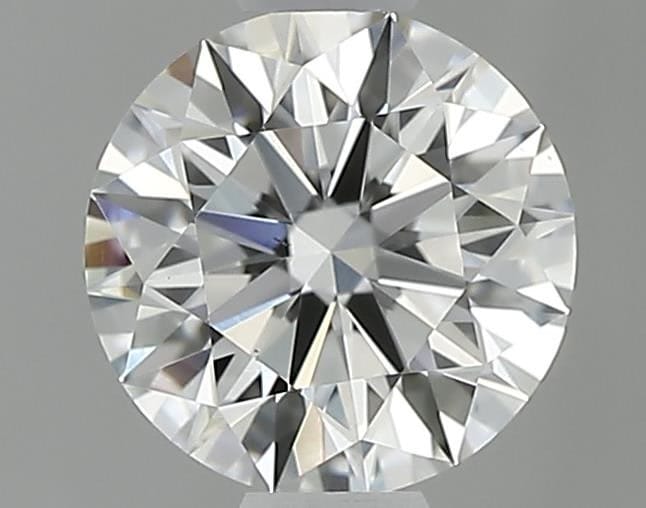 0.70 carat round cut diamond, G color, VS1 clarity — face-up view