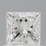 0.80 carat princess cut diamond, F color, VS1 clarity — face-up view