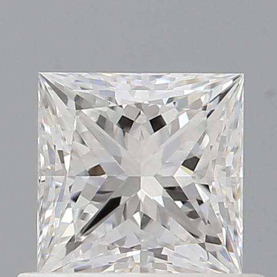 0.80 carat princess cut diamond, F color, VS1 clarity — face-up view