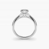 Round Petite Split-Shank Solitaire Engagement Ring, profile view