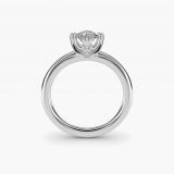 Marquise Woven Solitaire Engagement Ring, profile view