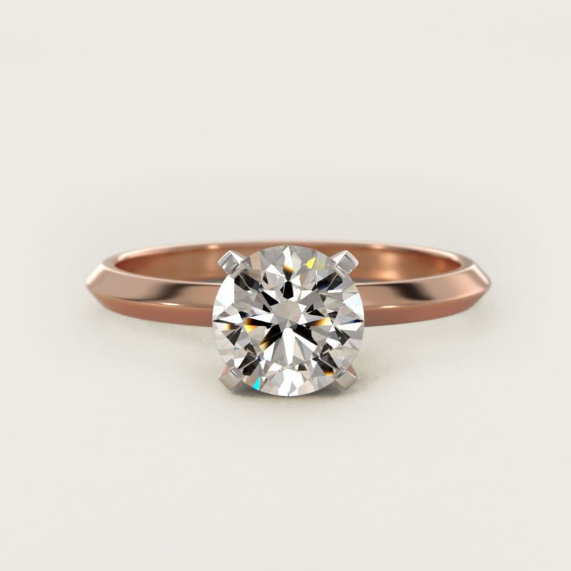 Rose gold diamond engagement ring, diamonds.com.lb Beirut
