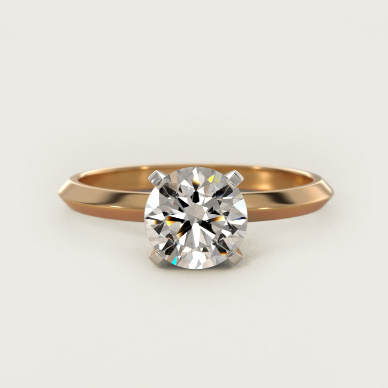 Yellow gold diamond engagement ring, diamonds.com.lb Beirut