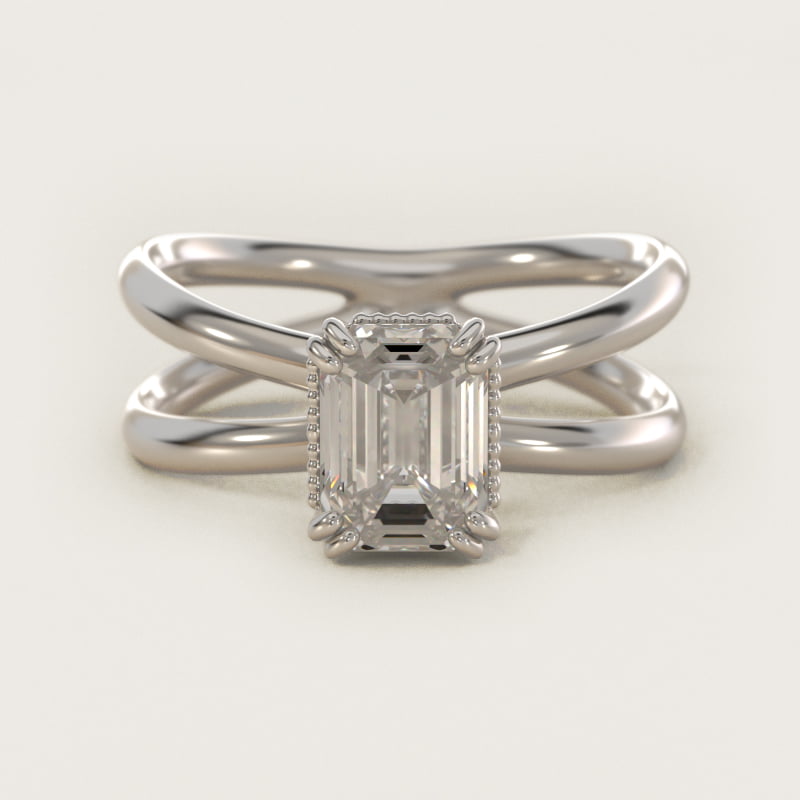 Diamond engagement ring ready for a proposal